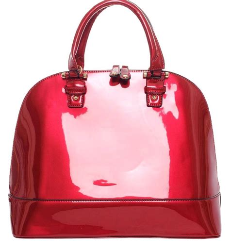 shiny handbags - glossy bag.